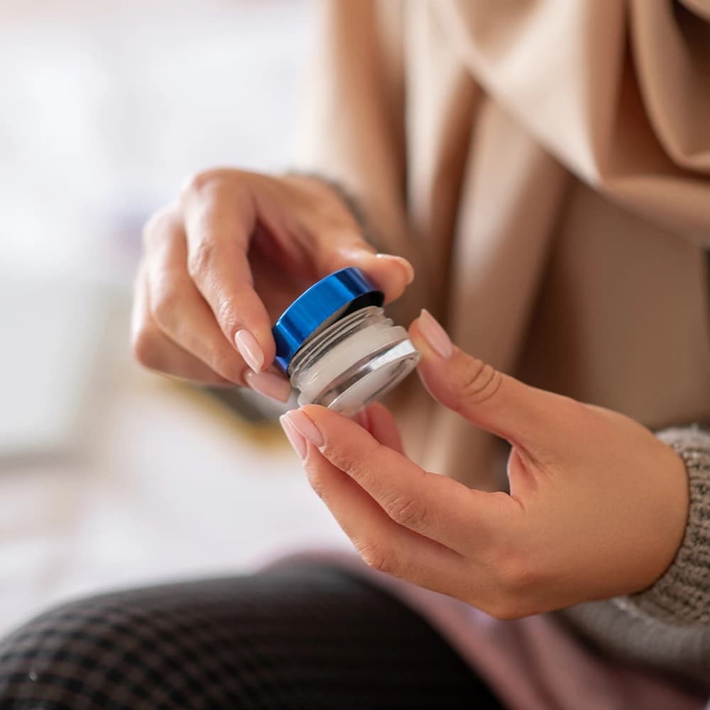 Applying low-dose testosterone gel to the skin