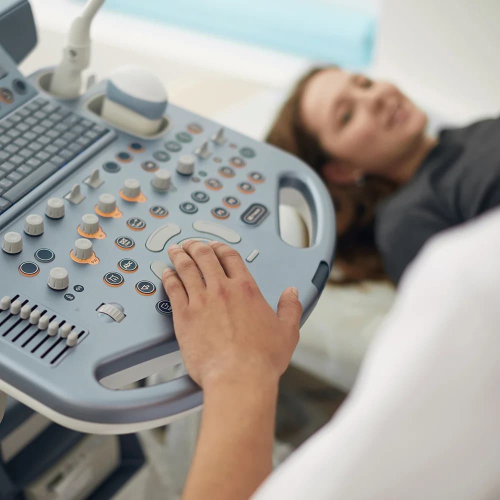 Consultant taking a detailed medical history
