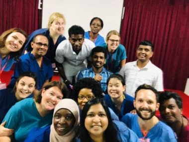 Staff group selfie