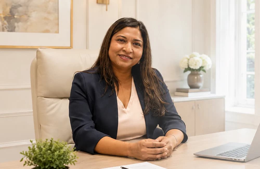 Dr Luxmi Velauthar at her desk