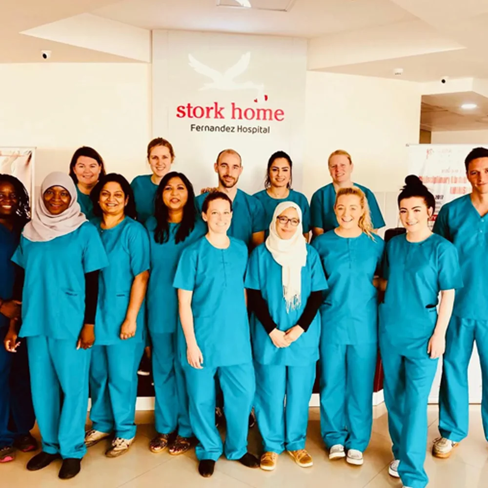 Clinical team at Stork Home, Fernandez Hospital