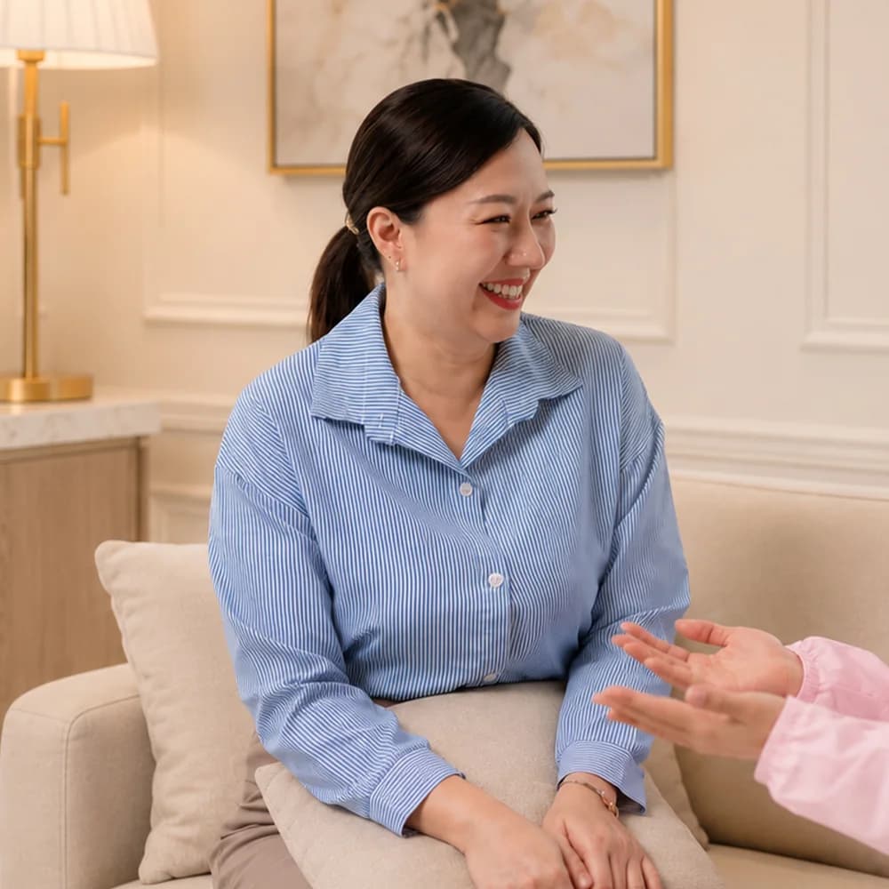 Woman experiencing perimenopausal cycle changes
